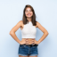 Picture of High-Waist Classic Denim Shorts