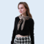 Picture of Classic Solid Stretch Crop Top